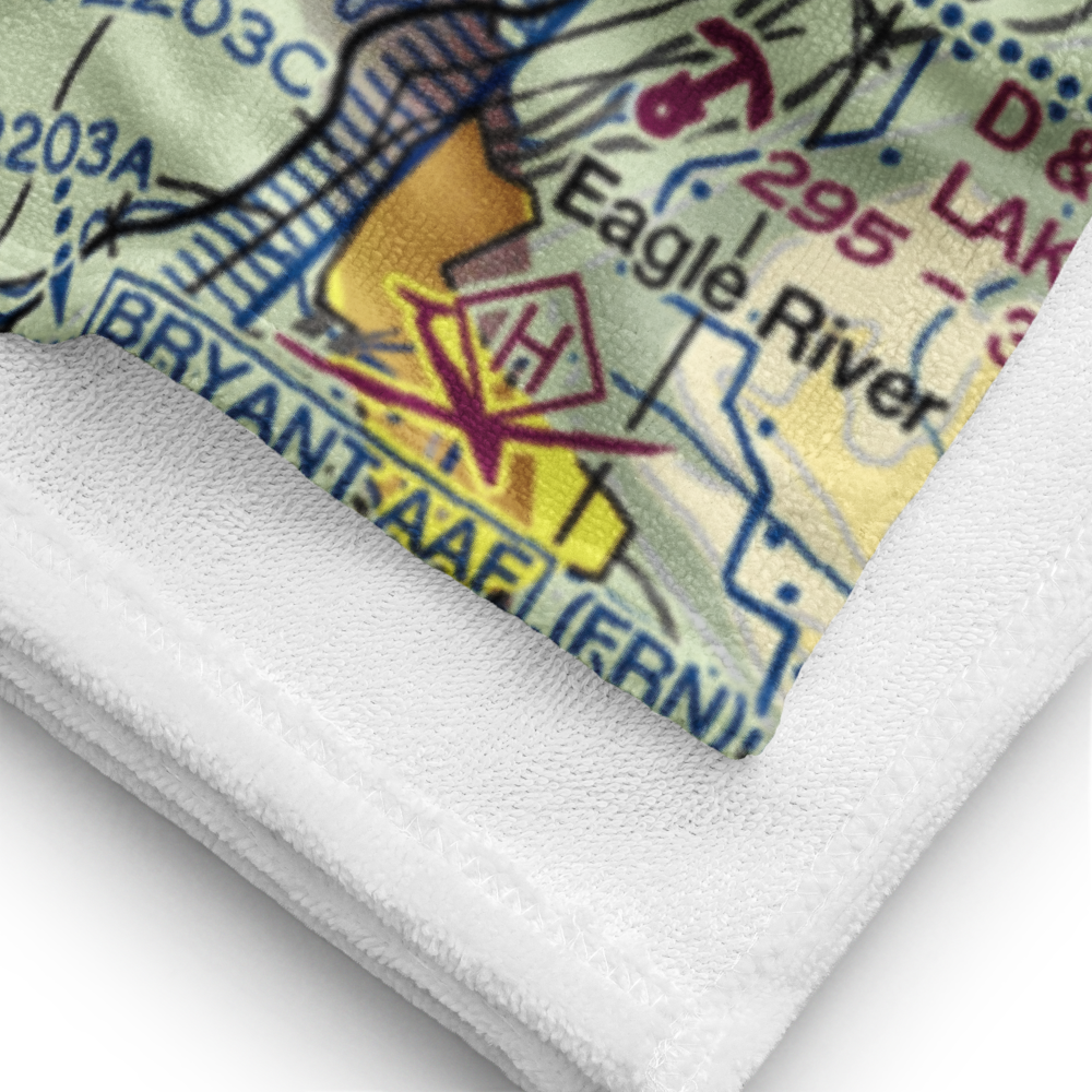 Carpentiers Strip (64AK) VFR Sectional Towel 