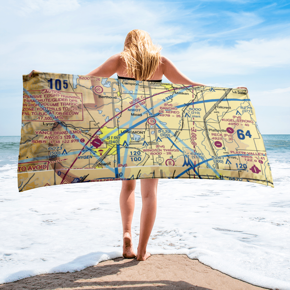 Cartwheel Airport (0CO8) VFR Sectional Towel 