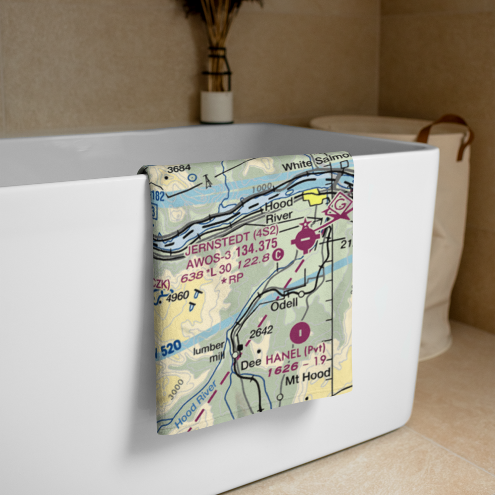 Cascade Locks State Airport (CZK) VFR Sectional Towel 