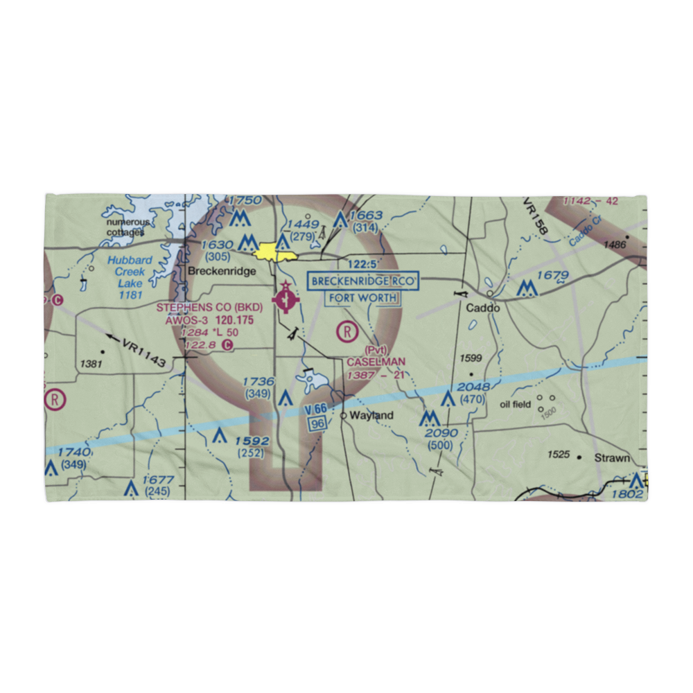 Caselman Ranch Airport (TE40) VFR Sectional Towel 