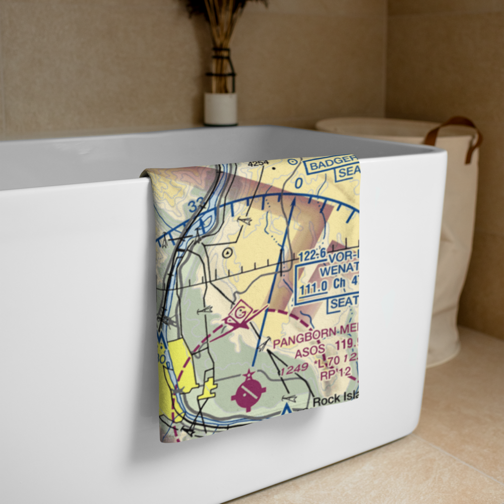 Cashmere-Dryden Airport (8S2) VFR Sectional Towel 