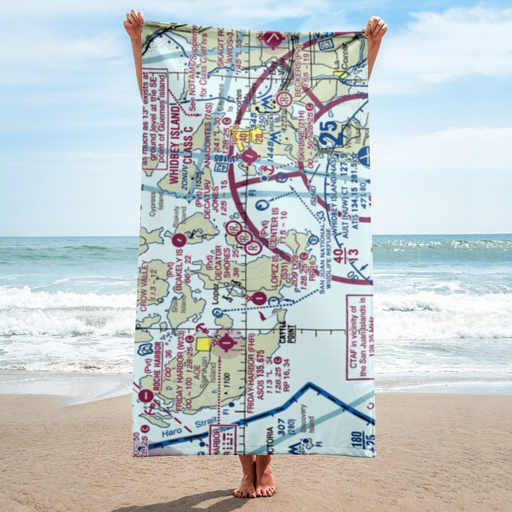 Center Island Airport (78WA) VFR Sectional Towel 