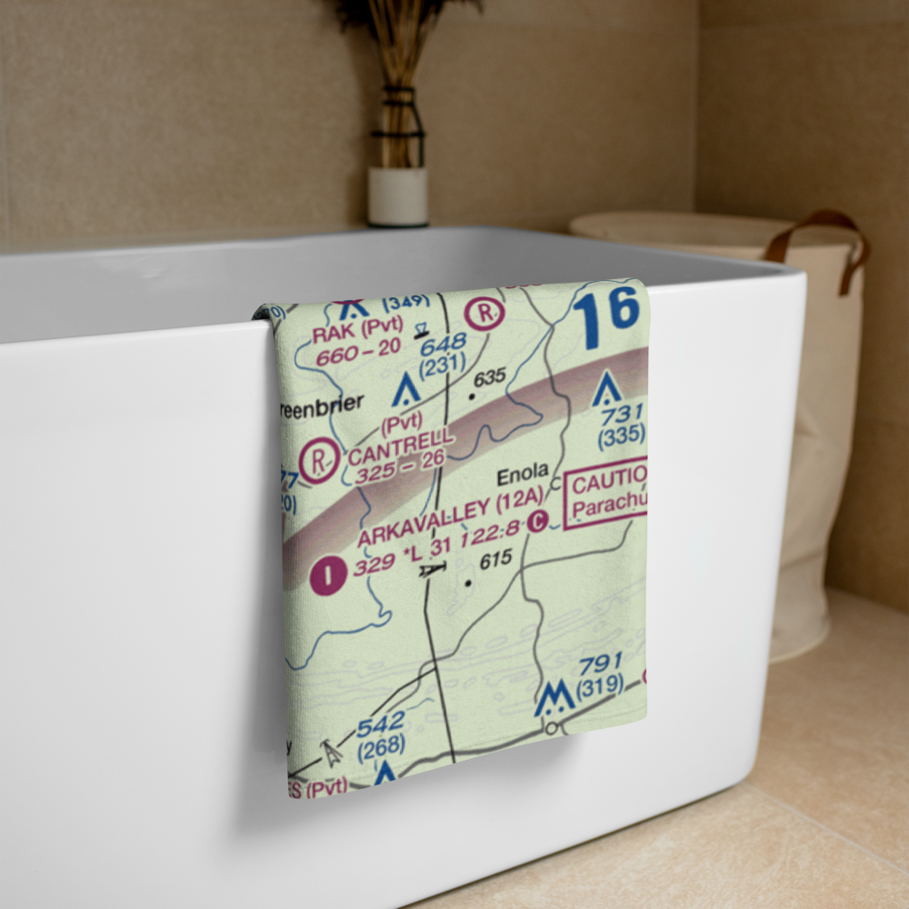 Chael Airport (AR97) VFR Sectional Towel 