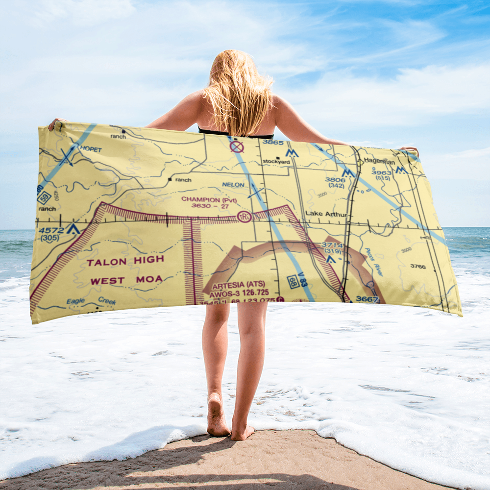 Champion Ranch Airport (01NM) VFR Sectional Towel 