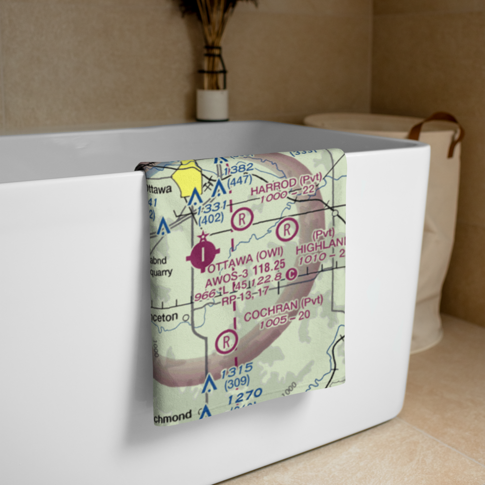 Chanay Airport (40KS) VFR Sectional Towel 