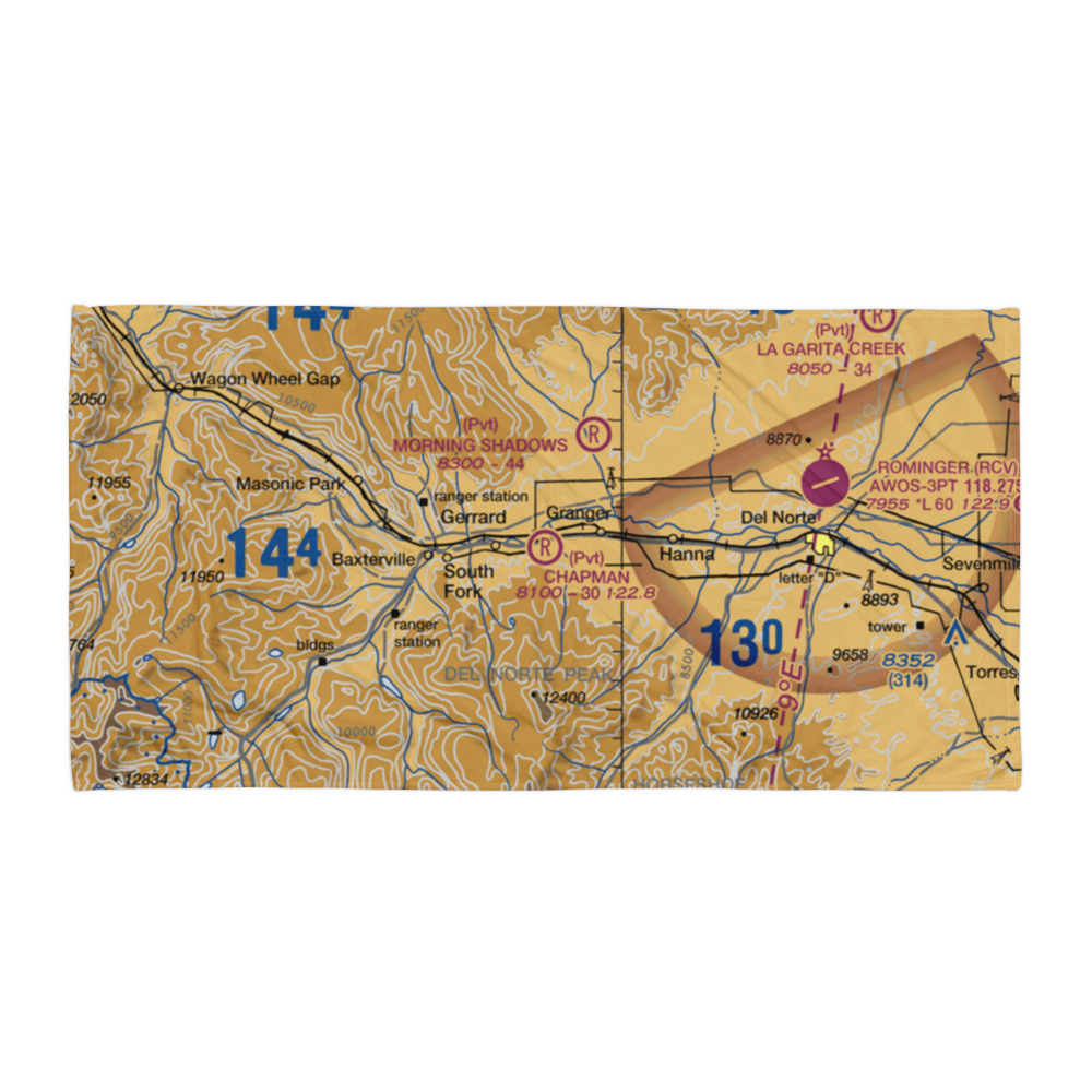 Chapman Field (CD10) VFR Sectional Towel 