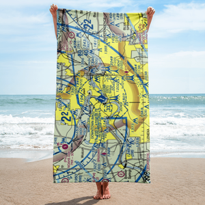 Charles B. Wheeler Downtown Airport (MKC) VFR Sectional Towel