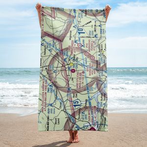 Chase City Municipal Airport (CXE) VFR Sectional Towel