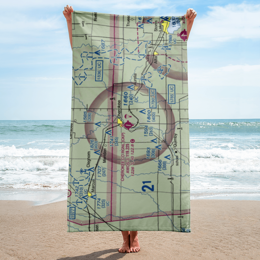 Cherokee County Regional Airport (CKP) VFR Sectional Towel 