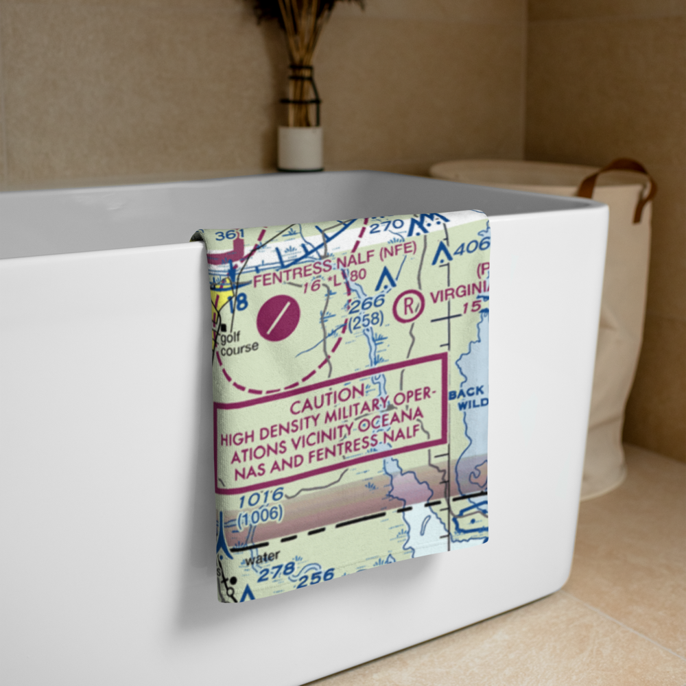 Chesapeake Regional Airport (CPK) VFR Sectional Towel 