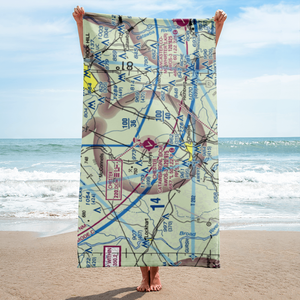 Chester Catawba Regional Airport (DCM) VFR Sectional Towel