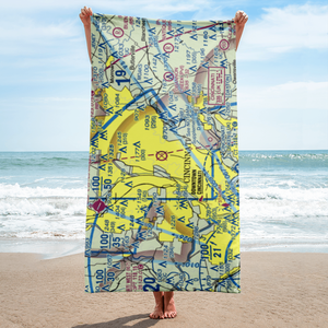 Cincinnati Blue Ash Airport (ISZ) VFR Sectional Towel