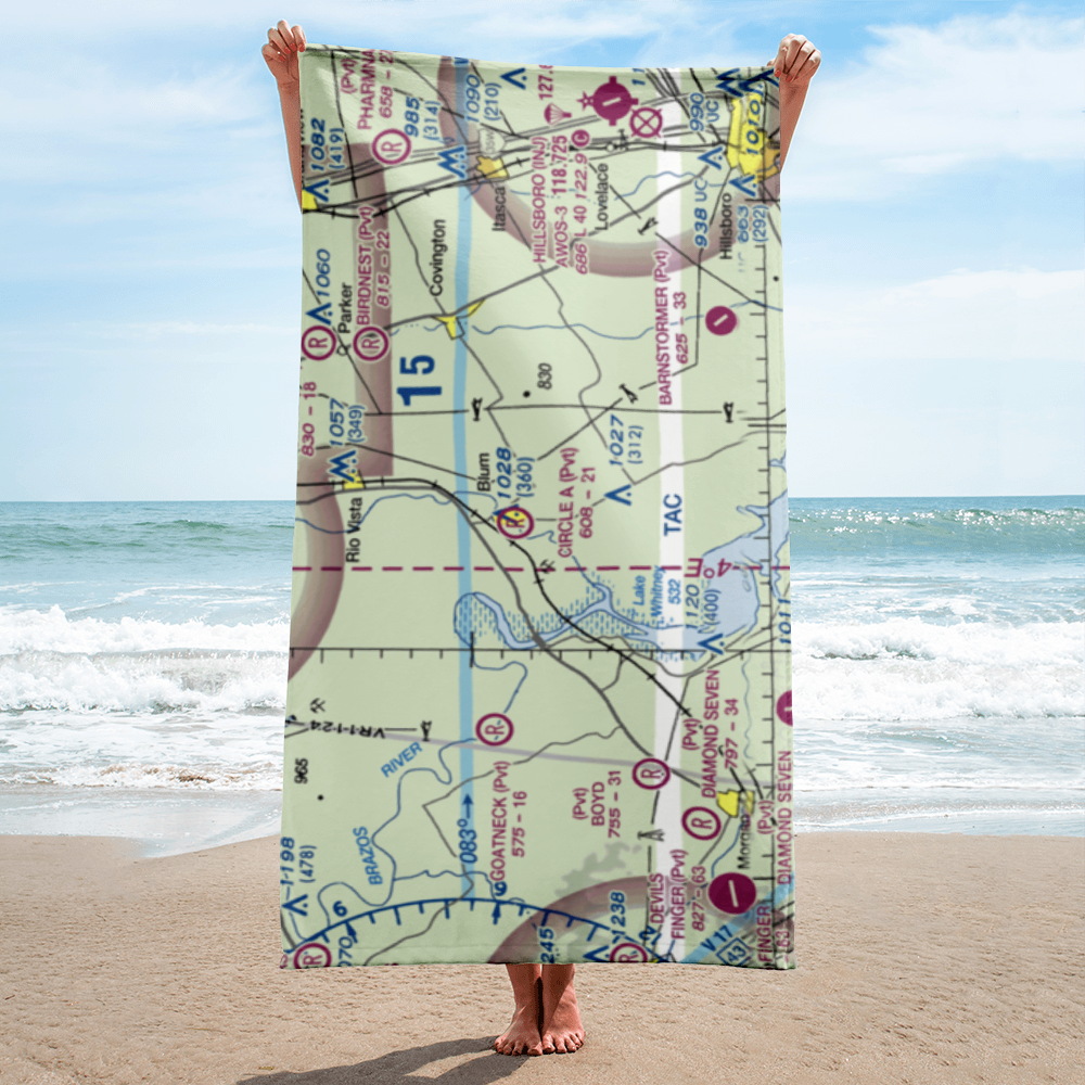 Circle 'A' Ranch Airport (05TX) VFR Sectional Towel 