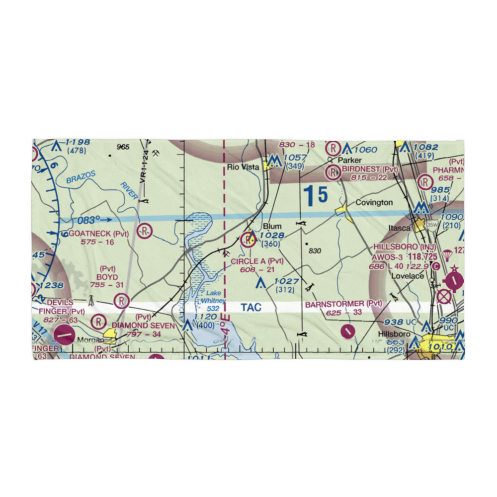 Circle 'A' Ranch Airport (05TX) VFR Sectional Towel 