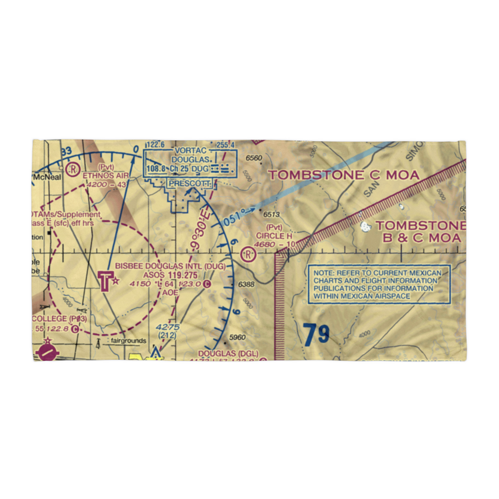 Circle H Ranch Airport (AZ17) VFR Sectional Towel 