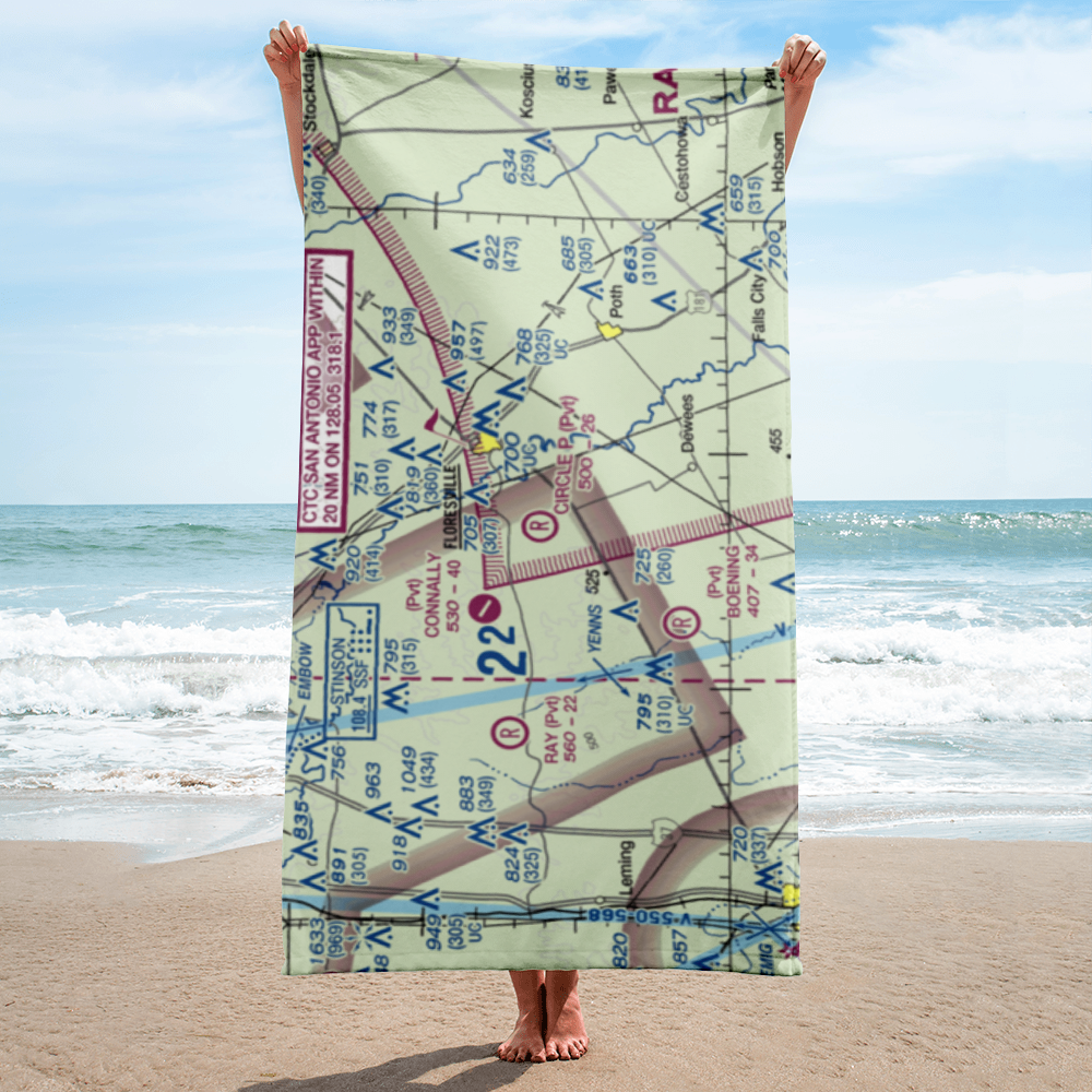 Circle P Ranch Airport (82XS) VFR Sectional Towel 