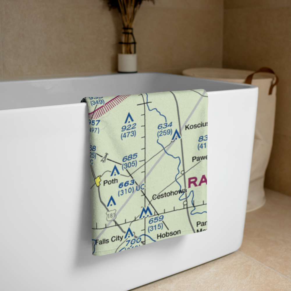 Circle P Ranch Airport (82XS) VFR Sectional Towel 