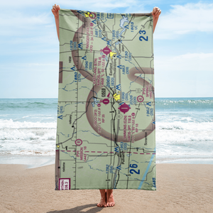 Cisco Municipal Airport (3F2) VFR Sectional Towel