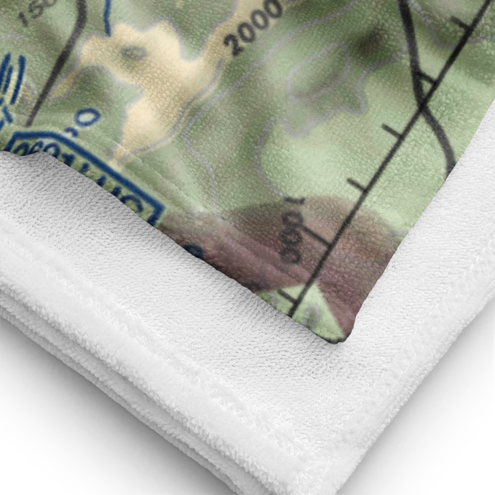 Claremont Municipal Airport (CNH) VFR Sectional Towel 