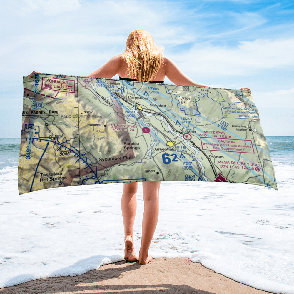 Clark Ranch Airport (3CA9) VFR Sectional Towel 