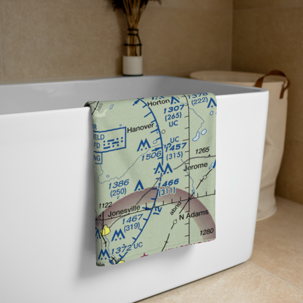 Claucherty Airport (MI35) VFR Sectional Towel 