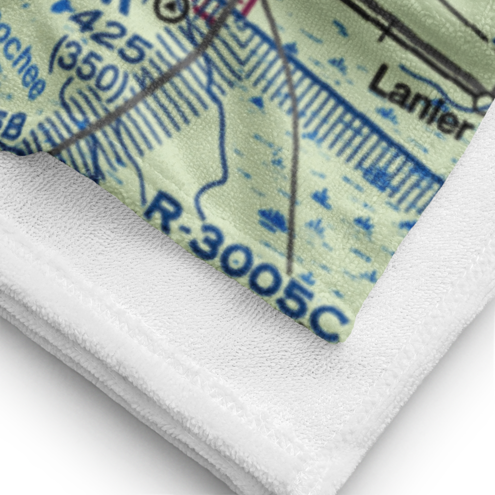 Claxton Evans County Airport (CWV) VFR Sectional Towel 