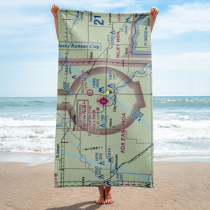 Clay Center Municipal Airport (CYW) VFR Sectional Towel