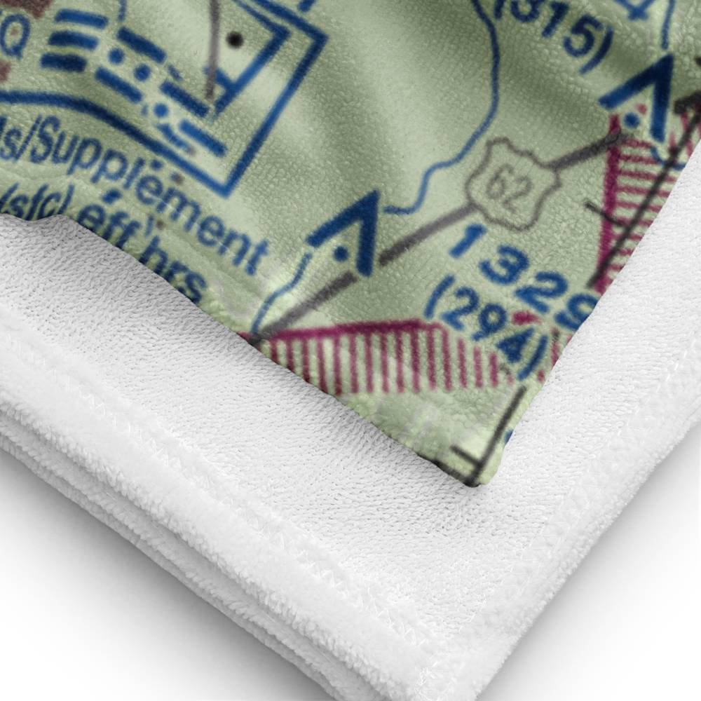 Clinton Field (I66) VFR Sectional Towel 