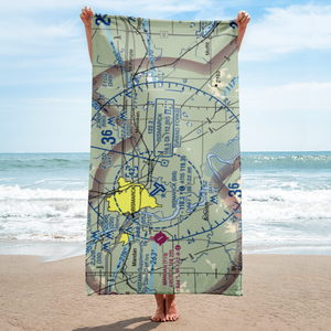 Cloud Nine Airport (ND98) VFR Sectional Towel
