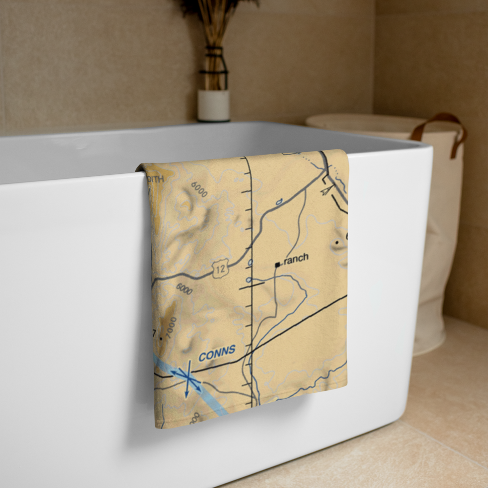 Clover Crest Airpark (MT24) VFR Sectional Towel 