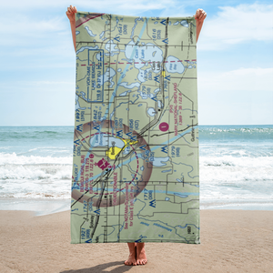 Cloverleaf-East Bemidji Airport (MY54) VFR Sectional Towel