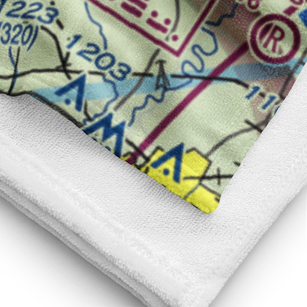 Clute's Hilltop Airport (69NC) VFR Sectional Towel 