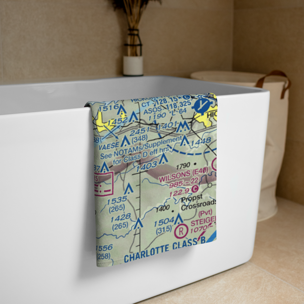 Clyde Valley Airport (3NC0) VFR Sectional Towel 