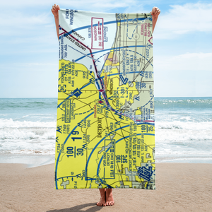 Cobo Hall Heliport (84G) VFR Sectional Towel