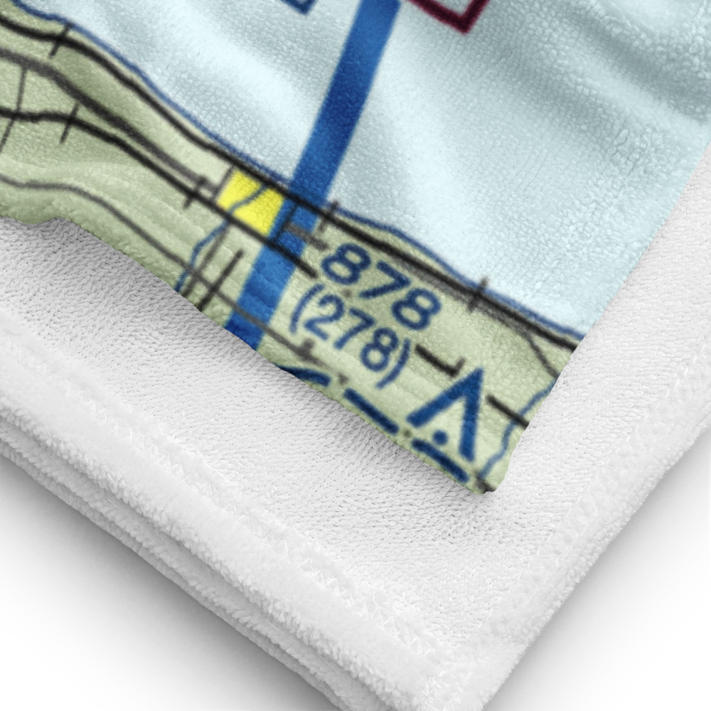 Coleman A. Young Municipal Airport (DET) VFR Sectional Towel 