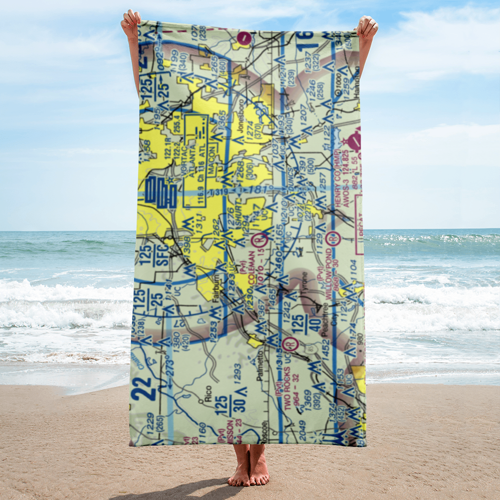 Coleman Field (GA95) VFR Sectional Towel 