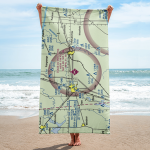 Coles County Memorial Airport (MTO) VFR Sectional Towel