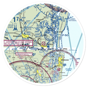 St Marys Airport (4J6) VFR Sectional Sticker (30 mile)