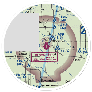 Bloomfield Municipal Airport (4K6) VFR Sectional Sticker (20 mile)