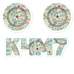 Russellville Logan County Airport (4M7) VFR Sectional Sticker Pack