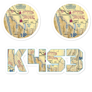 Joseph State Airport (JSY) VFR Sectional Sticker Pack