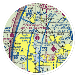 Kenneth Copeland Airport (4T2) VFR Sectional Sticker (20 mile)