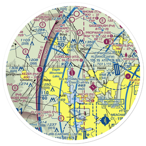 Kenneth Copeland Airport (4T2) VFR Sectional Sticker (30 mile)