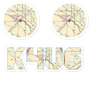 Circle Town County Airport (4U6) VFR Sectional Sticker Pack