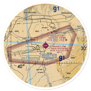 Rangely Airport (4V0) VFR Sectional Sticker (30 mile)