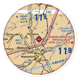 Spanish Peaks Airfield (4V1) VFR Sectional Sticker (20 mile)