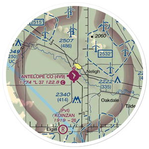 Antelope County Airport (4V9) VFR Sectional Sticker (20 mile)