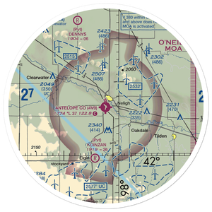 Antelope County Airport (4V9) VFR Sectional Sticker (30 mile)