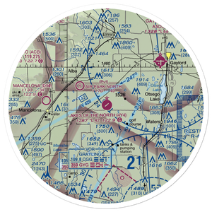 Lakes of the North Airport (4Y4) VFR Sectional Sticker (30 mile)