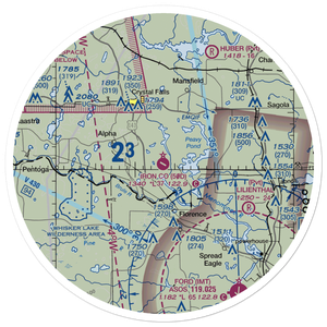 Iron County Airport (50D) VFR Sectional Sticker (30 mile)
